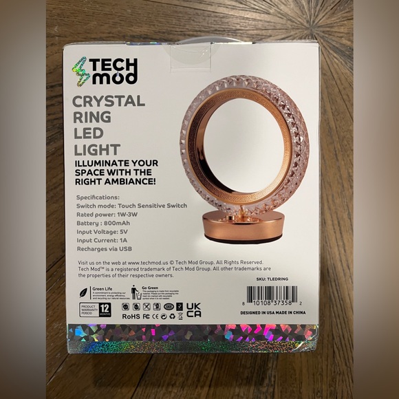 Tech Mod Crystal Ring LED Light - Picture 2 of 6